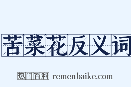 苦菜花反义词是什么意思的图片